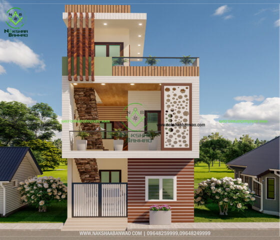Nakshaa Banwao 142- 3D ELEVATION