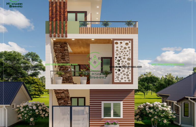 Nakshaa Banwao 142- 3D ELEVATION