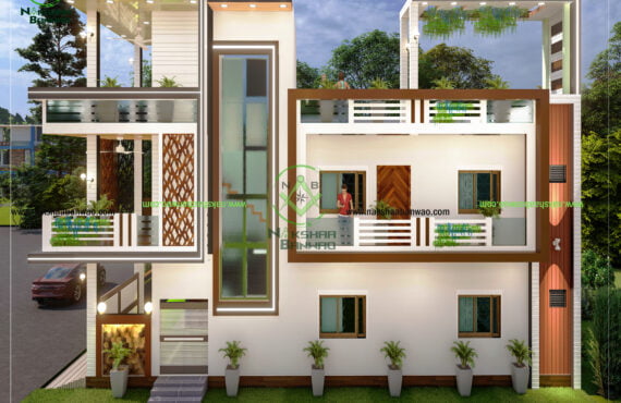 Leading 3D Elevation Nakshaa Banwao