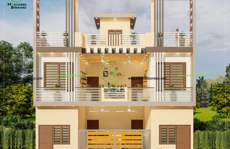 NB-156 nakshaa banwao 3D Elevation