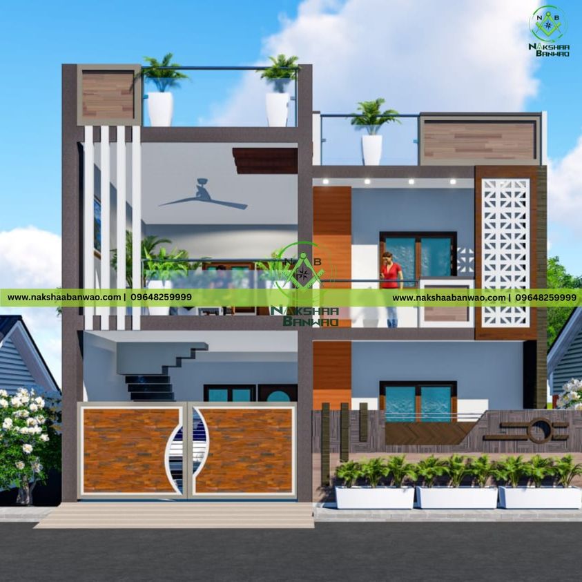 3D Elevation nakshaa banwao