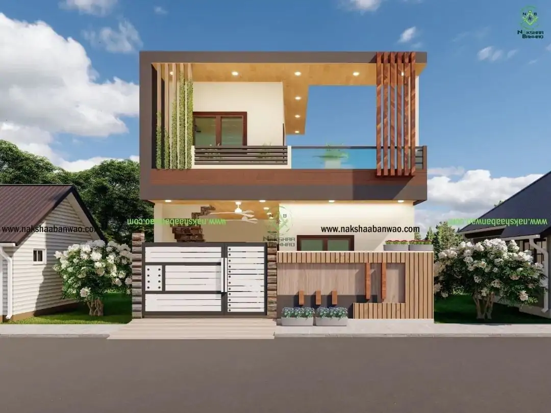 3D Elevation at nakshaa banwao Top Best Construction Company in Lucknow: GharBanwao and NakshaBanwao