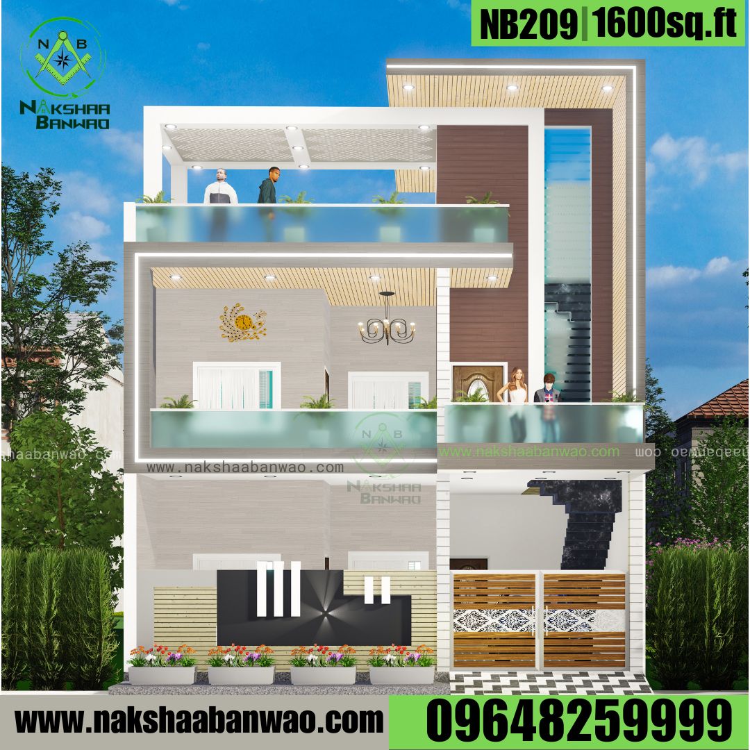 NB 209-1600sq.ft |Best architects near me is nakshaa banwao | Top architectural company is nakshaa banwao | Residential architects is nakshaa banwao | Modern house architects is nakshaa banwao | Commercial building architect is nakshaa banwao | floor plan | elevation