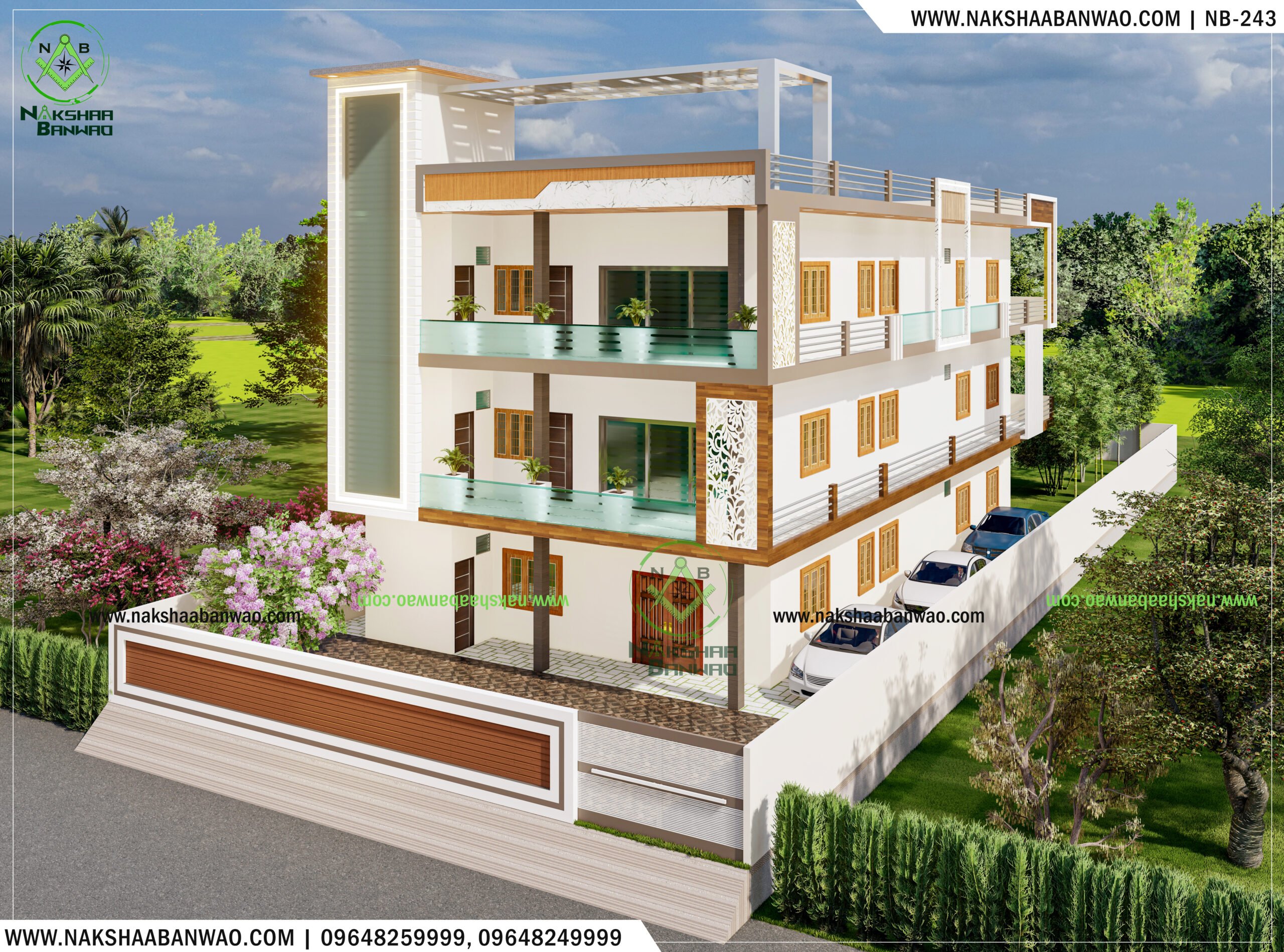3D Elevation |Floor plan |House Plan |Home Constrution |House Renovation At Nakshaa Banwao  Best architect in Lucknow  