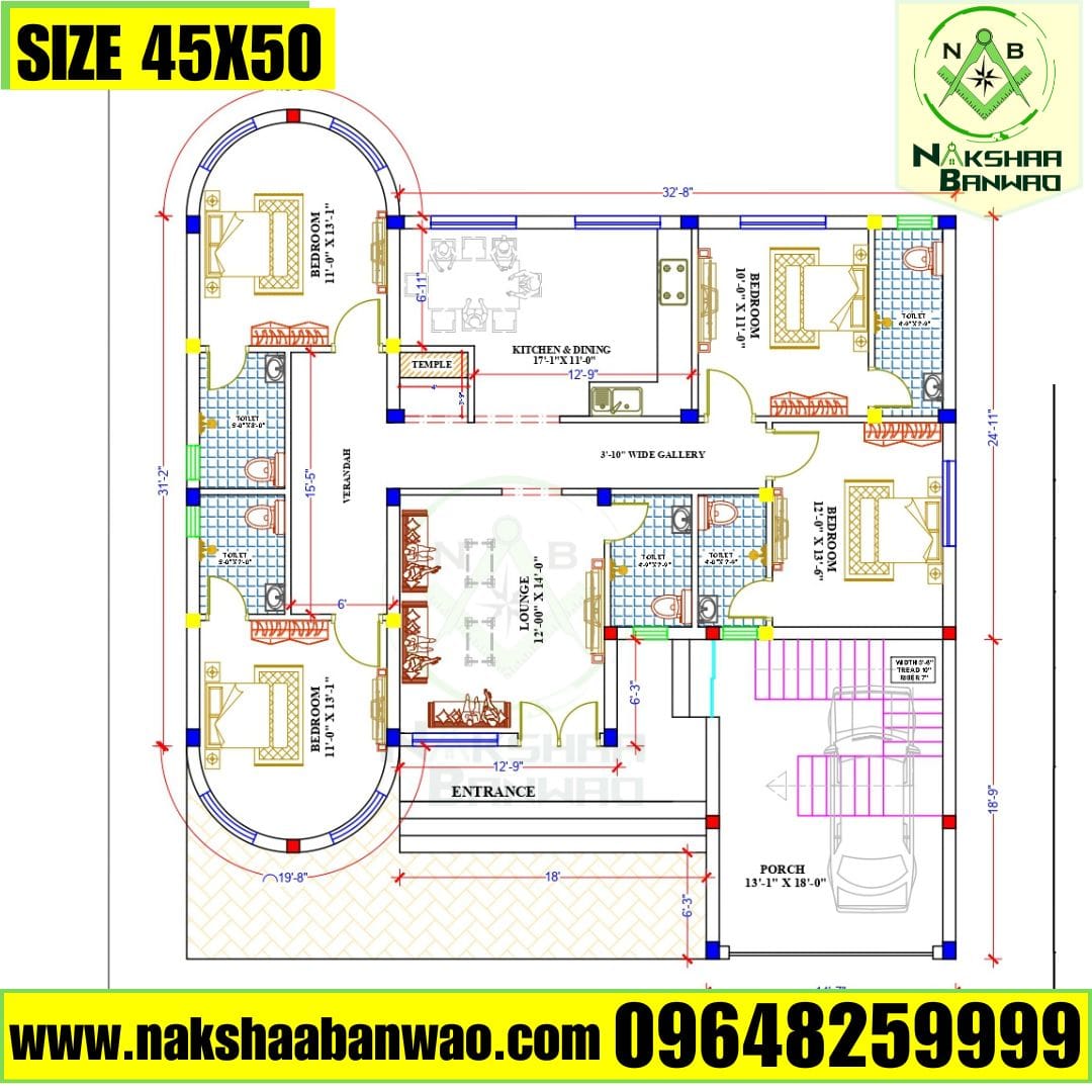 Best House, Farmhouse Best Floor Plan Designer in Lucknow | Top Architect in Lucknow atnakshaabanwao