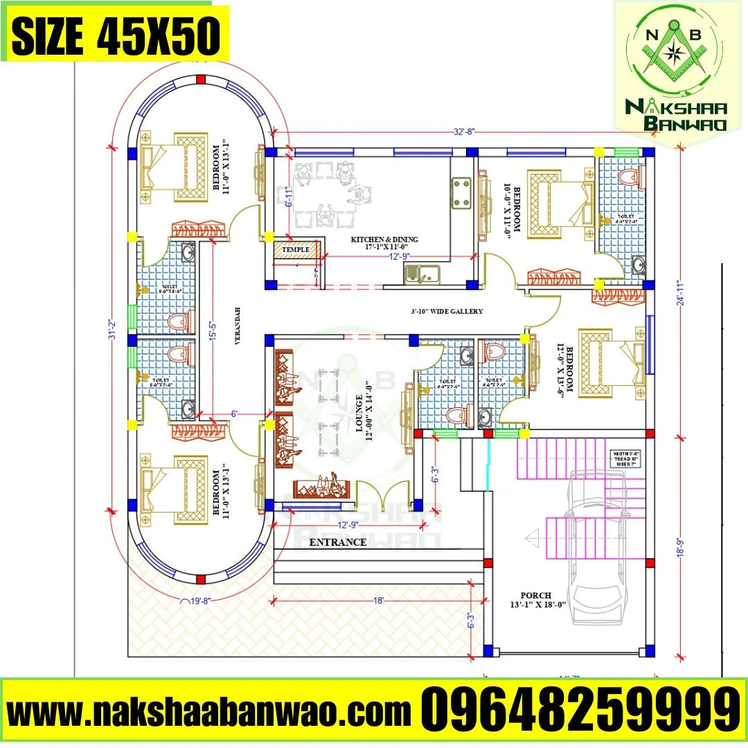 Best House, Farmhouse Best Floor Plan Designer in Lucknow | Top Architect in Lucknow atnakshaabanwao