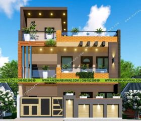 Modern house elevation 3D Elevation best architect in lucknow