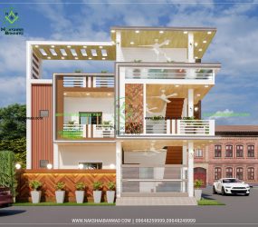 Leading 3D Elevation Nakshaa Banwao