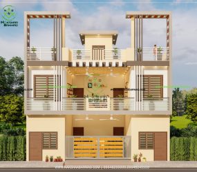 NB-156 nakshaa banwao 3D Elevation