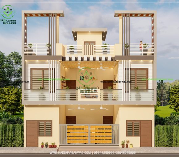NB-156 nakshaa banwao 3D Elevation